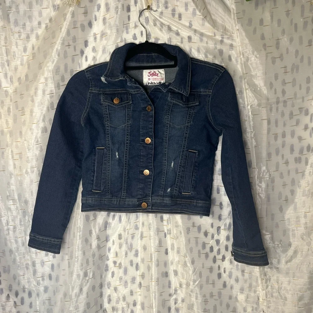Kids‎ Jean jacket Justice brand Size 10